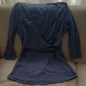 GAP Maternity Blue Nursing Top